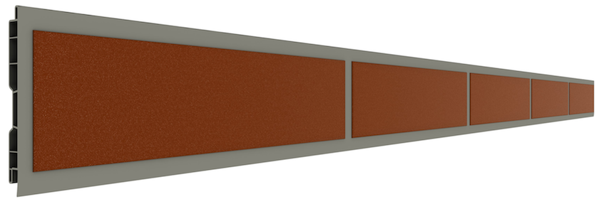 Ziegelrot / Fuge Grau